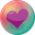 Heart purple 2 icon