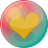 Heart orange 2 icon