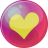 Heart yellow 6 icon