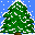 Snow tree icon