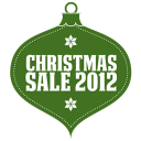 Christmas sale 2012 green icon