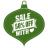 Sale 50 percent off heart green icon
