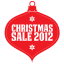Christmas sale 2012 red icon