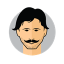 Male Avatar Mustache icon