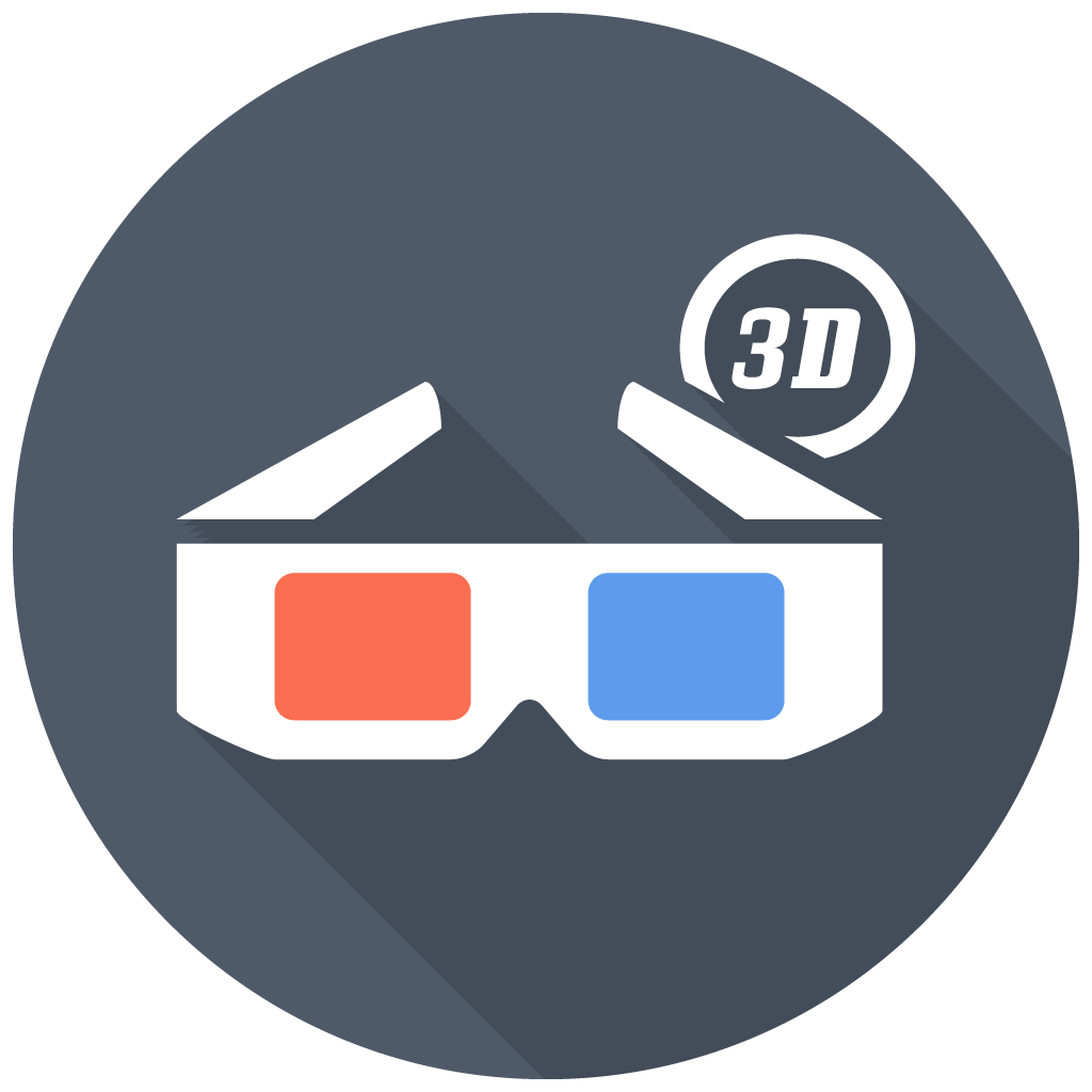 Download D Glasses Icon Free Flat Multimedia Iconset Designbolts