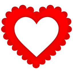 Heart Border Icon, Free Vector Valentine Heart Iconpack