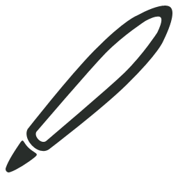 Pen Icon Outline Iconset Designcontest