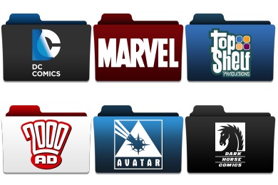 Comic Publisher Folder Icons