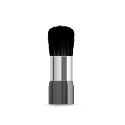 Cosmetic brush icon