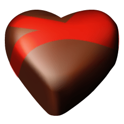 Chocolate hearts 09 icon