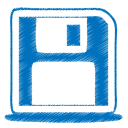 Blue-disk icon