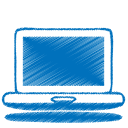 Blue-laptop icon