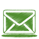 Green mail icon