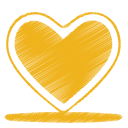 Yellow-heart icon
