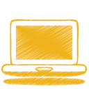Yellow-laptop icon
