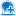 Blue balloon plus icon