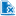 Blue document cross icon
