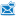 Blue mail receive icon