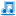 Blue music icon