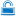 Blue unlock icon