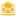 Yellow mail open icon