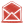 Red mail open icon
