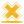 Yellow cross icon