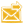 Yellow mail send icon