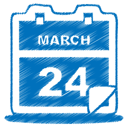 Blue calendar icon