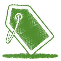 Green tag icon