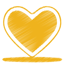 Yellow heart icon