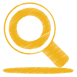 Yellow search icon