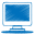 Blue monitor icon