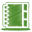 Green address book icon