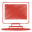 Red monitor icon