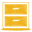 Yellow archive icon