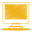Yellow monitor icon