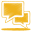 Yellow talk icon