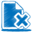 Blue-document-cross icon