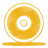 Yellow cd icon