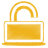 Yellow-unlock icon