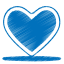 Blue-heart icon