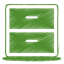 Green archive icon