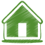 Green-home icon