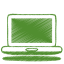 Green-laptop icon