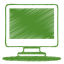 Green monitor icon