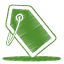 Green tag icon