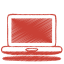 Red-laptop icon
