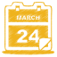 Yellow calendar icon