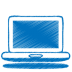 Blue-laptop icon